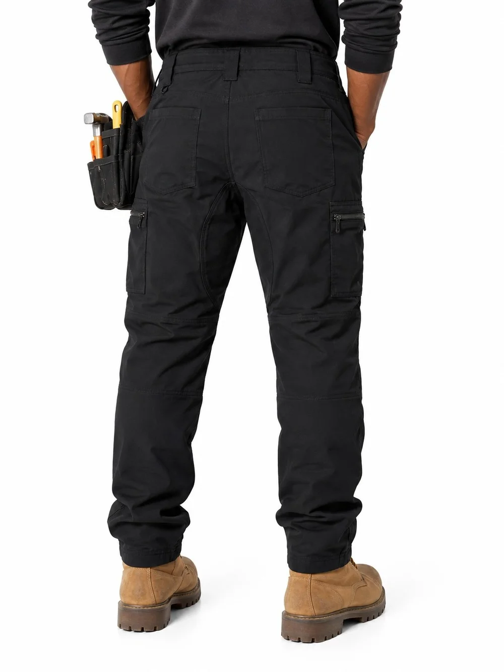 Men's Black Cargo Pants – Durable Utility Style